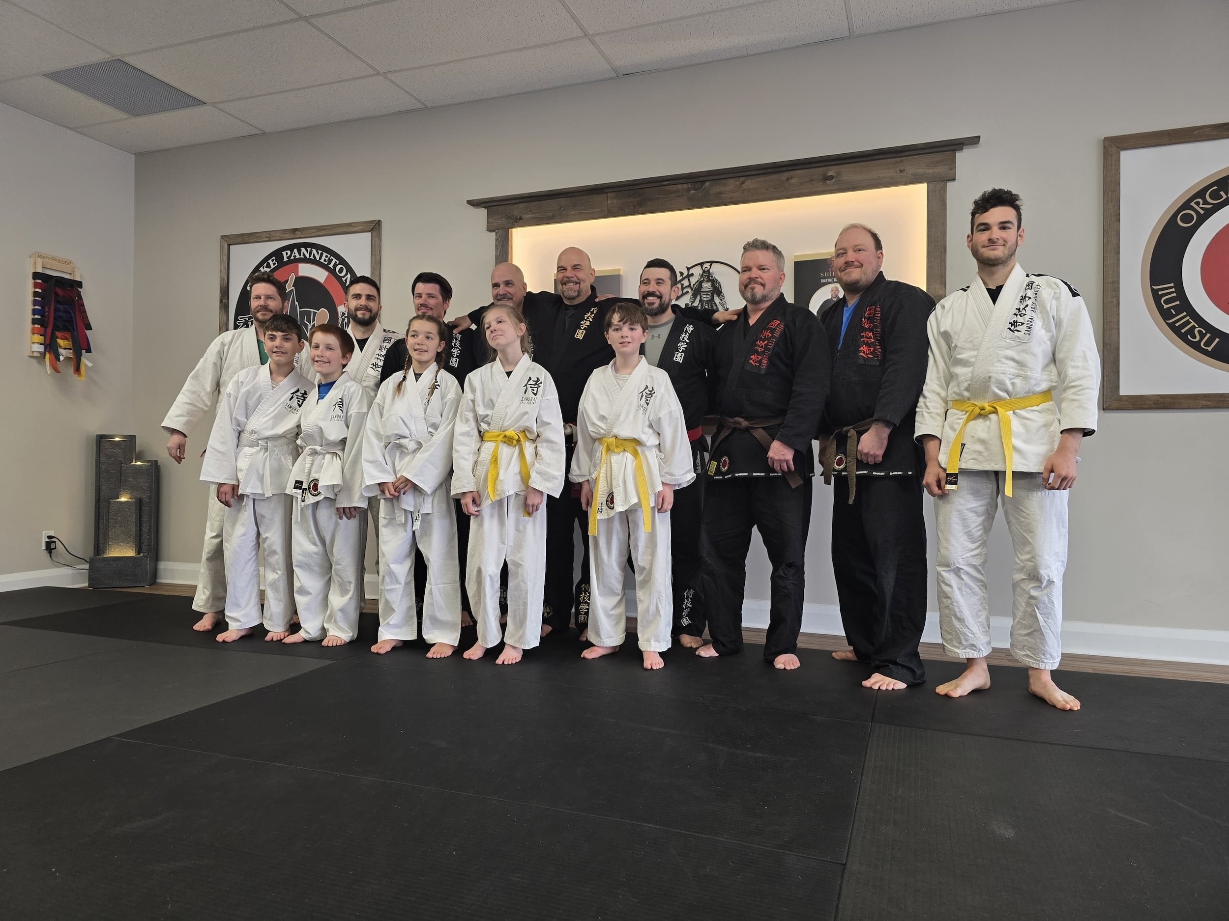 Samurai Arts Academy Chesterville young students pose with instructors