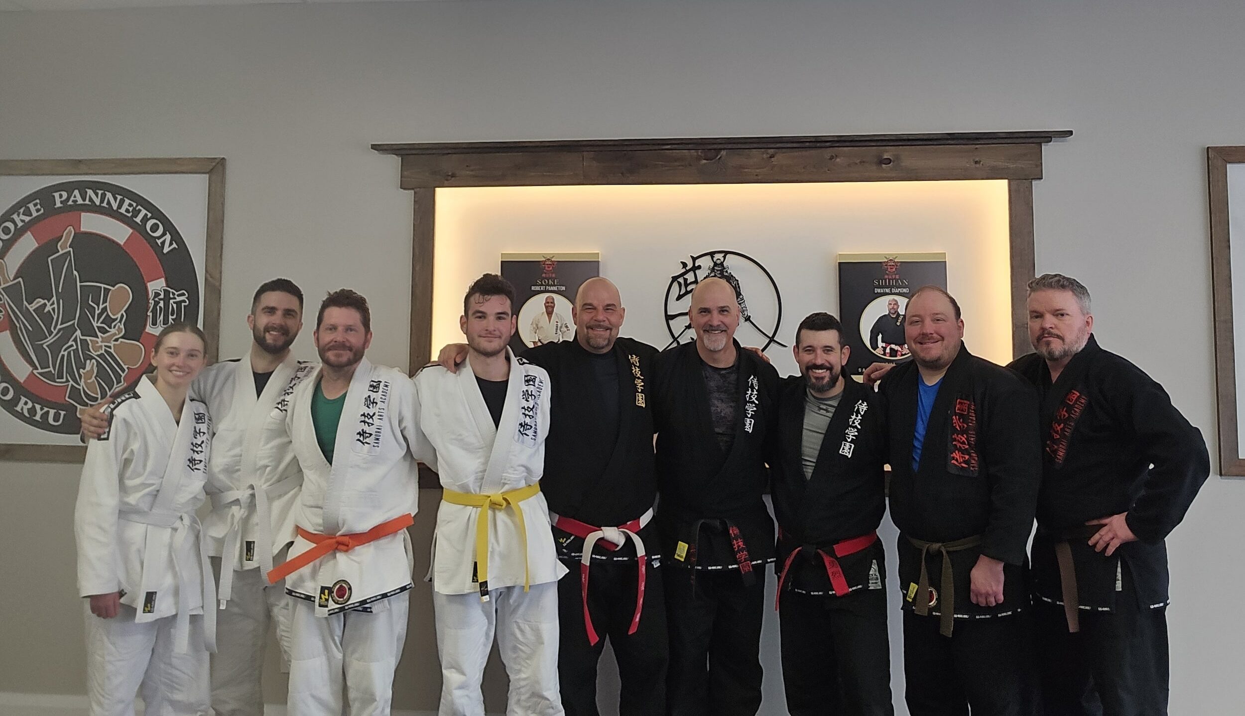 Samurai Arts Academy Chesterville students and instructors pose for photo